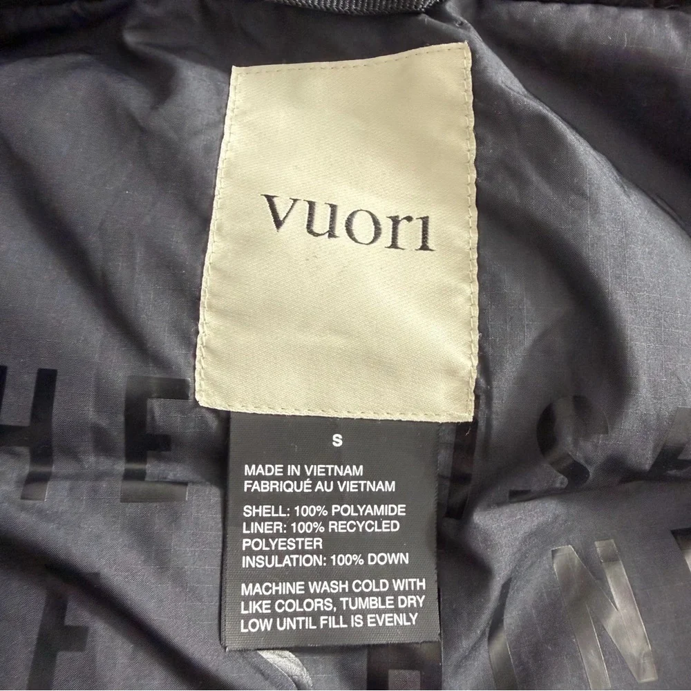Vuori Northmost Insulated Black Parka Size Small